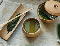 A picture of ground matcha. 