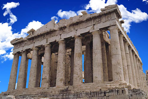 A photo of the parthenon.