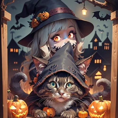 An AI generated black cat photo.