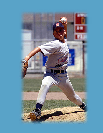 A photo of a pitcher.